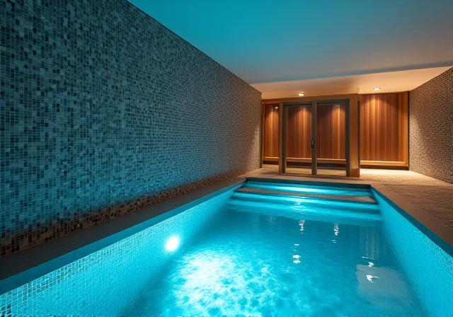 Zona de aguas y spa relajante